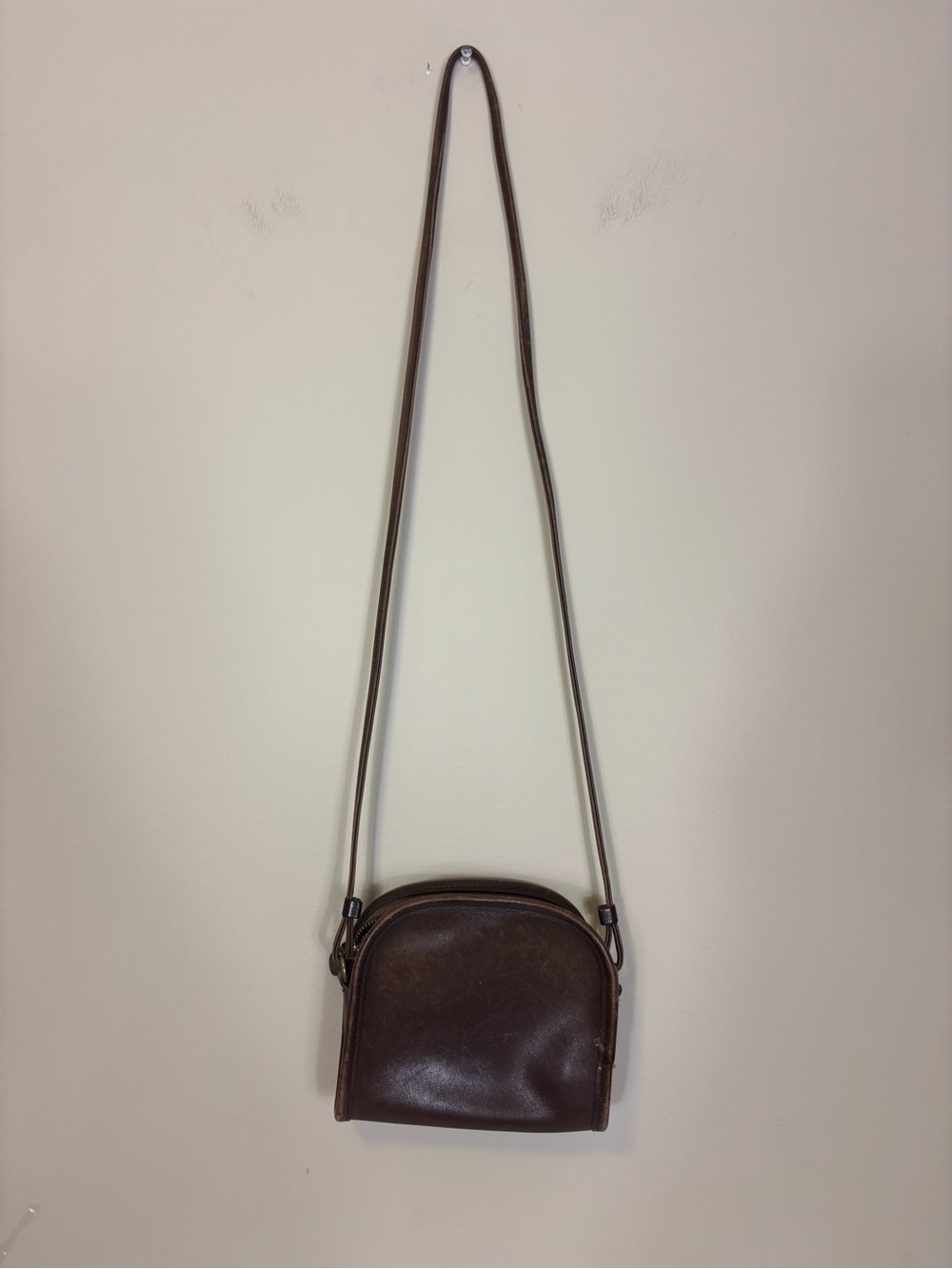 Coach Brown Leather Vintage Small Crossbody Bag